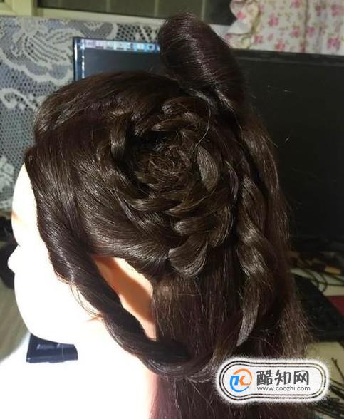 扎美丽的古装头发优质